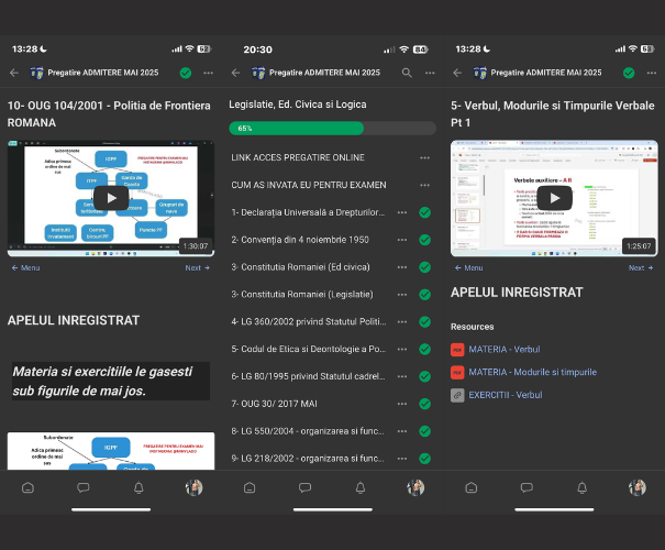 Platformă pe telefon și calculator